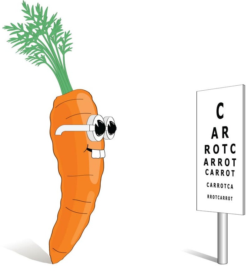 carrot useful for 6/6 vision