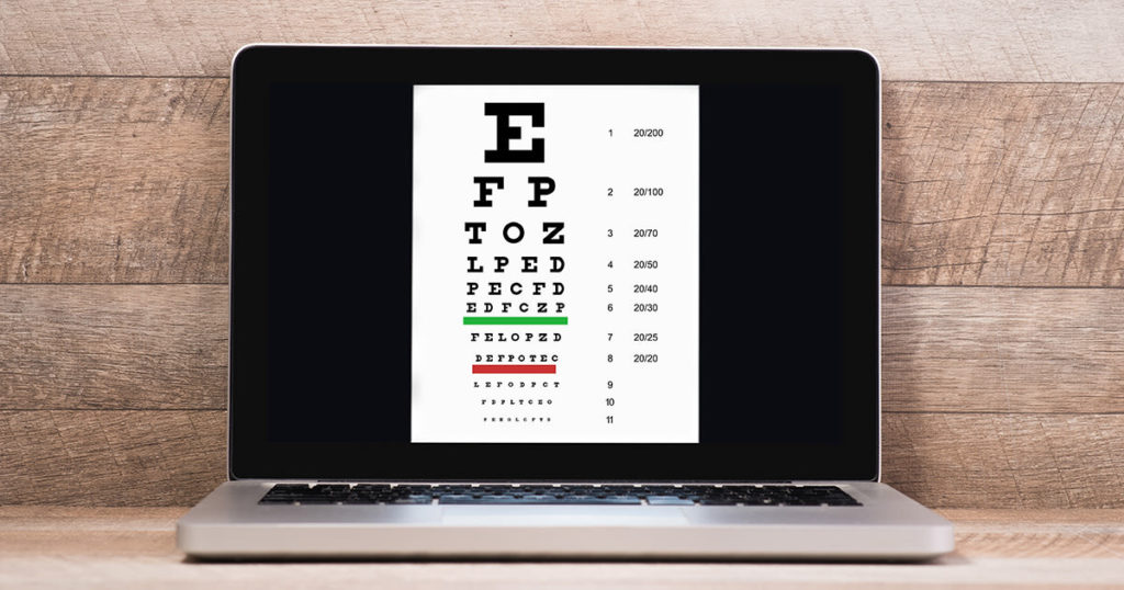 Online Eye Testing chart