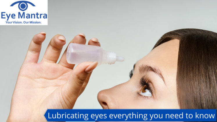 Lubricating eye drops