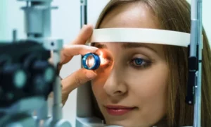 Dilated Eye Exam before RLE Surgery