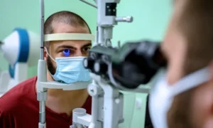 Dilated Eye Exam Before Corneal Transplant Surgery